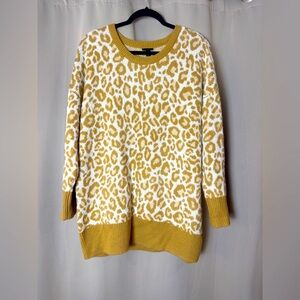 Torrid Leopard Print Mustard  Sweater